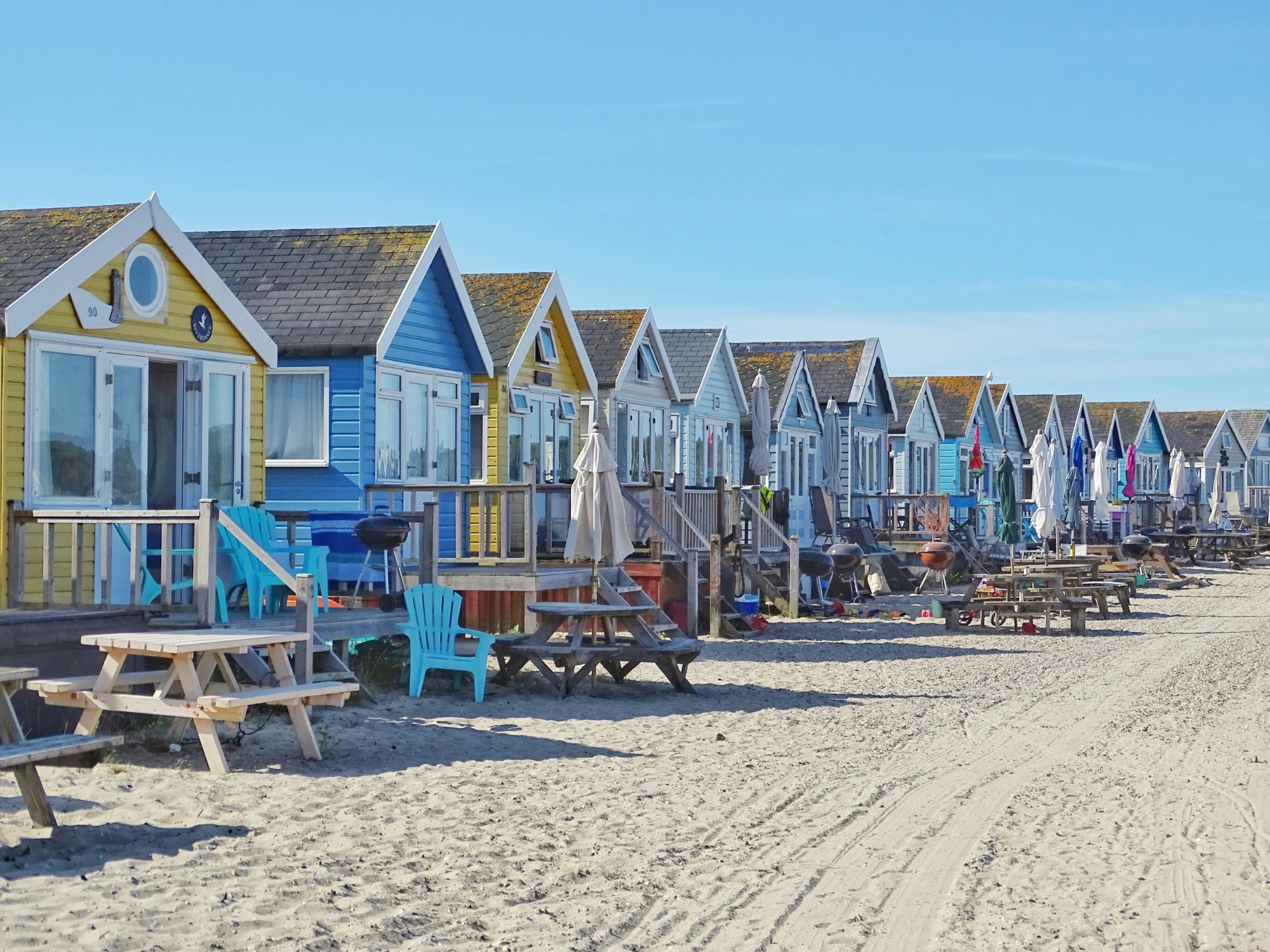 Mudeford beach huts, Christchurch